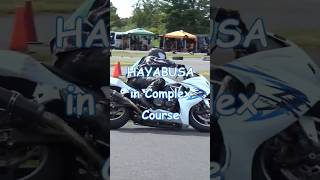 GSX1300R Hayabusa, Suzuki- Amazing Ride in Complicated Course, Moto Gymkhana, Japan #Shorts