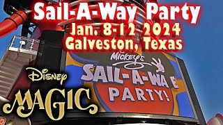 Disney Magic Sail Away Party (Back-To-Back): Jan. 8-12 & Jan. 12-17 2024 Kickoff Galveston, Texas