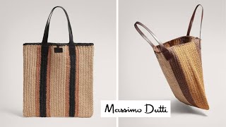 MASSİMO DUTTİ MARKA KAĞIT İP ÖRGÜ PLAJ ÇANTA YAPIMI - EASY CROCHET BAG- HASIR ÇANTA