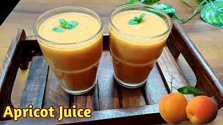 खुबानी का रस रेसिपी | Fresh Apricot Juice Recipe | खुरमानी का जुस | Khubani ka Juice