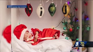 Norman Regional Health System shares holiday portraits of babies in NICU