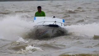 পদ্মা-মেঘনার মোহনার ঘূর্ণিস্রোত কতটা শক্তিশালী দেখুন |Powerful river currents |fast flowing waters