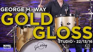 George H. Way Studio Drum Set 22/13/16 - Gold Gloss