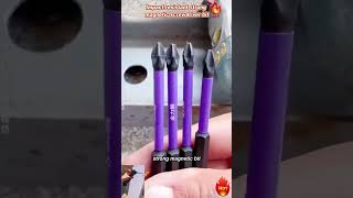 5-piece set of impact-resistant strong magnetic cross screwdriver bits