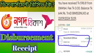 ডিসবার্সমেন্ট রিসিভ কি, Disbursemant Receive Bkash 2024