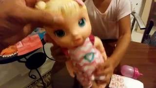 elif ve altını ıslatan  baby alive bebek toys unboxing eğlenceli çocuk videosu