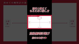 意外と教えてもらえない高級腕時計の選び方 #shorts #高級時計 #高級腕時計