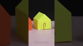 Easy Paper Craft house making #Shorts