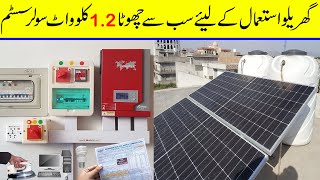 1.2kw Solar system for small home for residential electrical loads | Aerox 1.2KW | Inverex Mustang