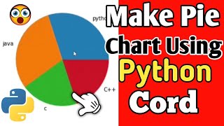 Make pie chart using Python🐍 || Python Tutorial, Graph, Chart