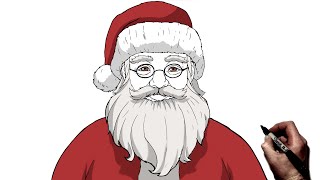 How To Draw Santa Claus | Step By Step