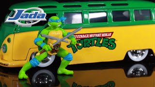 Jada Toys Hollywood Rides TMNT: Leonardo \u0026 1962 Volkswagen bus review