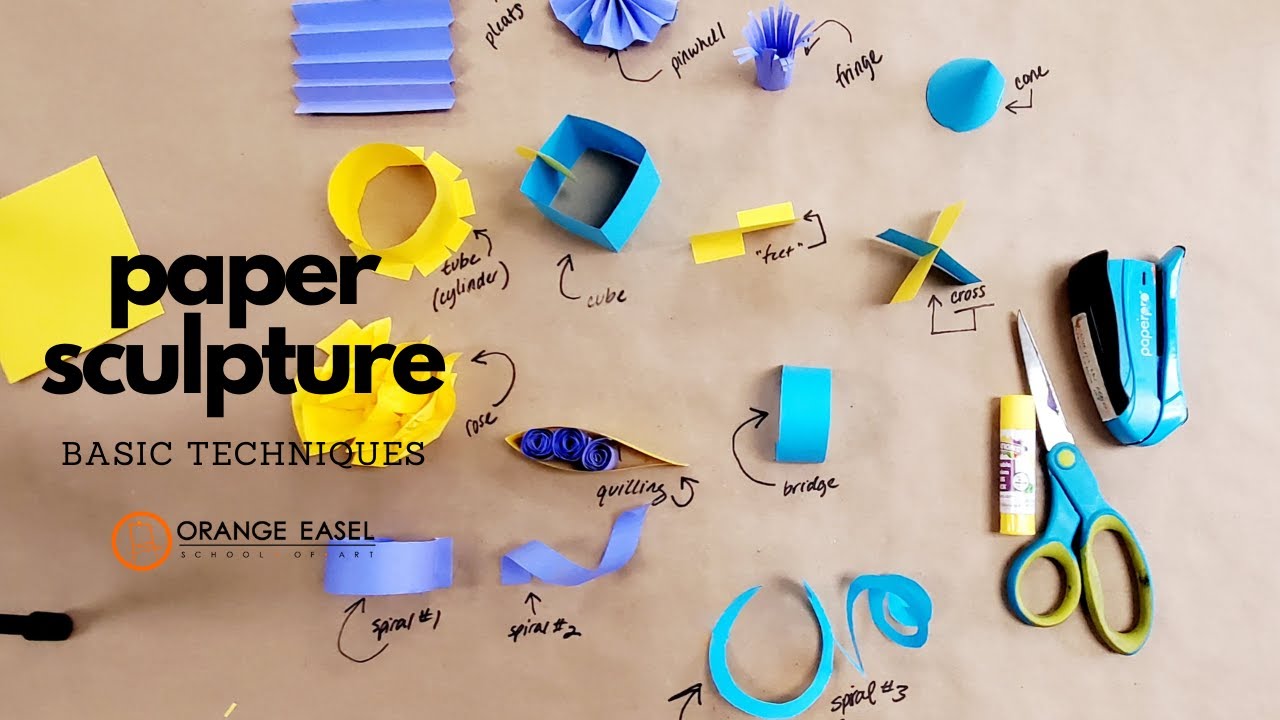 Paper Sculpture Techniques During The Session Richard Sweeney And