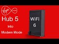 How to put the Virgin Media Hub 5 into Modem Mode