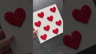 Valentine’s Day Textured Heart Art