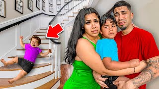 Our Baby Fell Down The Stairs Prank…