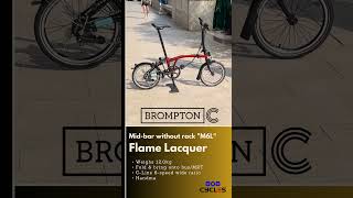 Brompton C-Line Explore Mid-Handlebar No Rack (M6L FLAME LACQUER 2023)