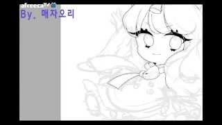 [매자오리] ::speed paint SAI line:: 시유(Seeu) 를 그려보았다