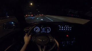 2022 Genesis G70 Night POV Test Drive