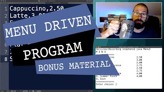 Text-based Menu Driven Program in Java [Bonus Material]