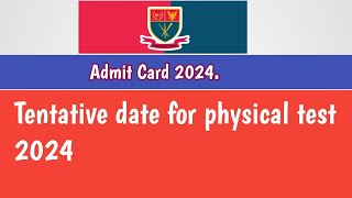 Meghalaya police tentative for physical test 2024