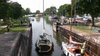 locks in the gota kanal in sjötorp sweden (video by ben\u0026hanny)