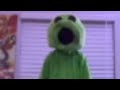 a guy dancing in a peashooter costume 1 minute