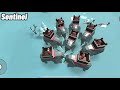 sentinel vs minigun thực sự căng thẳng. who is win epic battle simulator 2 so sánh