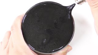 【DIY】Ironsand Slime that moves with a Magnet【slime ASMR】