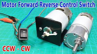 Motor Reverse Forward control switch (Bidirection switch for motor cw-ccw rotation)