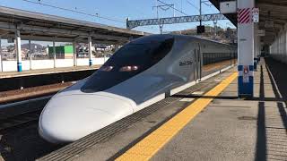 こだま735号博多行き700系7000番台 山陽新幹線新尾道駅発車