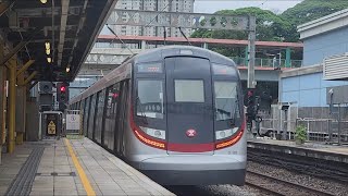 【多啦A夢主題列車之100%朋友召喚鈴東鐵篇 #1】港鐵東鐵綫 R Train D100/102金鐘至上水【註:火炭站1站台，太和站1站台和粉嶺站1站台正在進行安裝安全門】