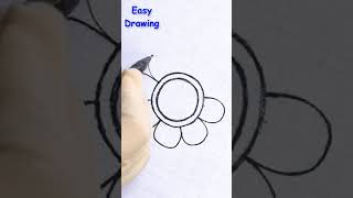 How to Draw a simple flower design /simple flower design's to draw/flower design drawing easy