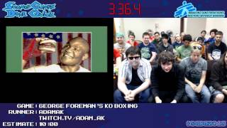 George Foreman's K.O. Boxing :: SPEED RUN (06:36) [Master System] *Live at #SGDQ 2013*