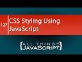 JavaScript Tip: CSS Styling Using JavaScript