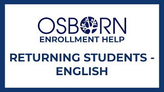 Enrollment Help - Returning Students - English