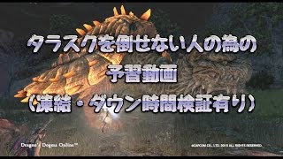 【DDON】タラスクを倒せない人の為の予習動画(凍結・ダウン時間検証有り)