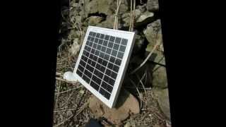 10W AKT Solar Panel Charging a Power Gorilla