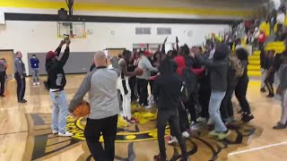 Highland Springs boys basketball coach, players, fans honor Danzelle Bullock-Coles for his 1,000