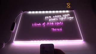 White Light and RGB lights LED Bar Demo TDL-U6