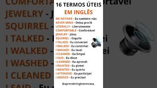 16 TERMOS ÚTEIS EM INGLÊS