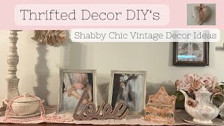 Thrifted DIY Decor Ideas || Shabby Chic DIY || Vintage Romance Decor