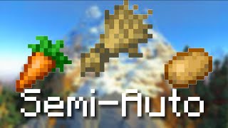 How to build a Semi-Auto Wheat/Carrot/Potato Farm | 1.21.3+