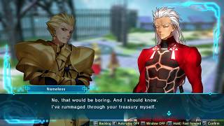 Fate/Extella Link - Nameless (EMIYA) Base Conversations