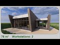 Office Building Design 2 (10 x 11 m)