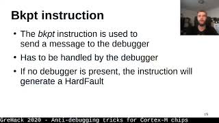 Anti debugging tricks for Cortex M chips Nicolas Oberli