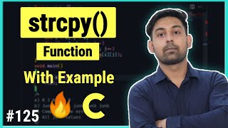 strcpy() String Copy Function In C With Example | Exaplain In Hindi By Nirbhay Kaushik