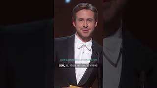 Ryan Gosling and Russell Crowe FIGHT when announcing Best Adapted Screenplay at the Oscars