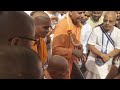 hh gopal krishna goswami maharaj meeting hh radha govinda goswami maharaj in vrindavan