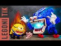 LEGO Shin Sonic Tapes vs MEGA Minions : Battle & Bad Horror Ending (LegoNi Tik Version)